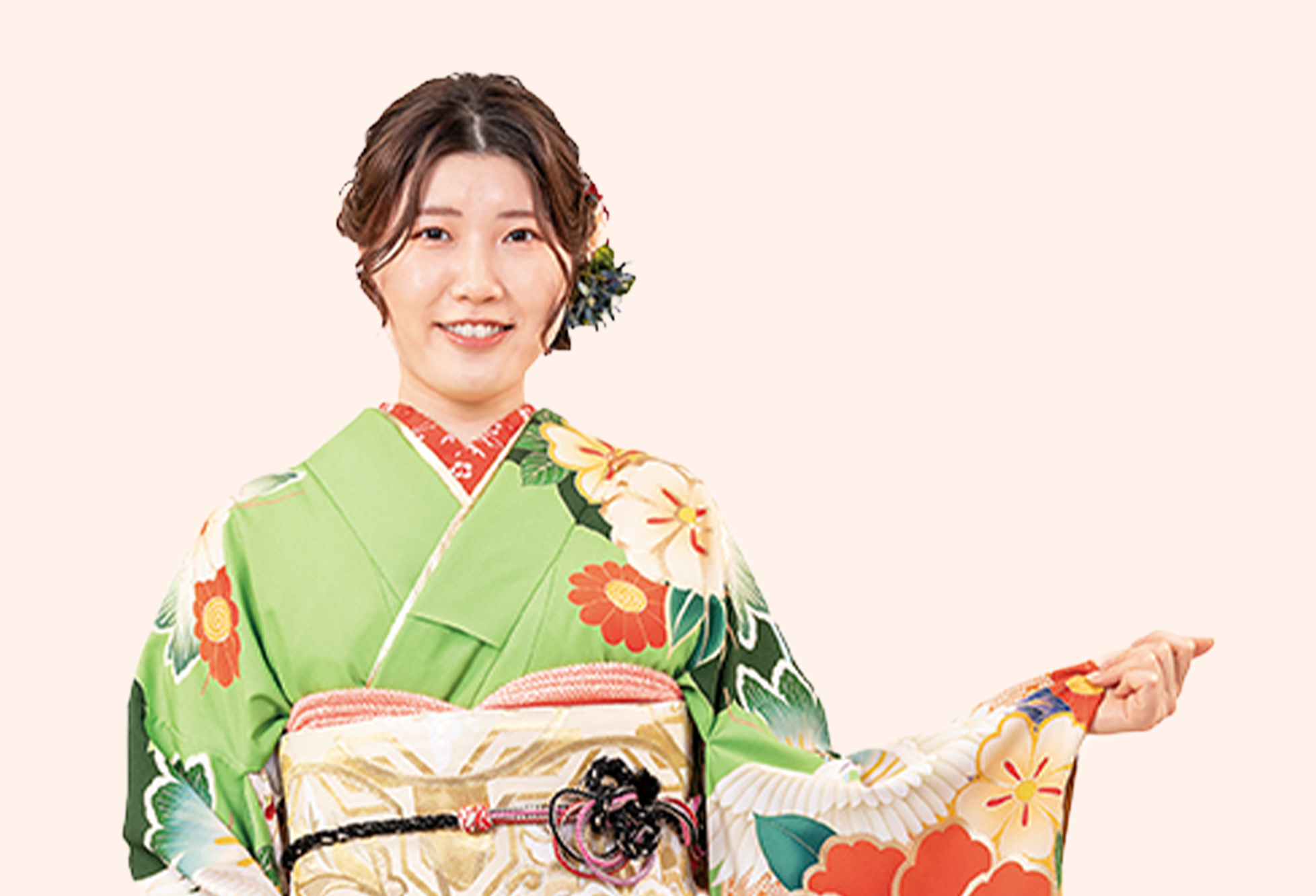 着物を着た女性